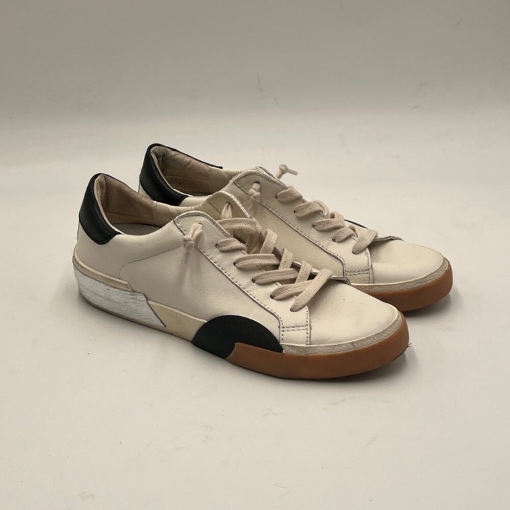 NEW Dolce Vita Zina Sneakers Women’s 9.5 Leather Low Top Casual Fashion Sneak